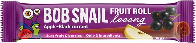 BOB SNAIL Fruit Roll Looong jabłko-porzeczka – bliskie ujęcie na strukturę rolla