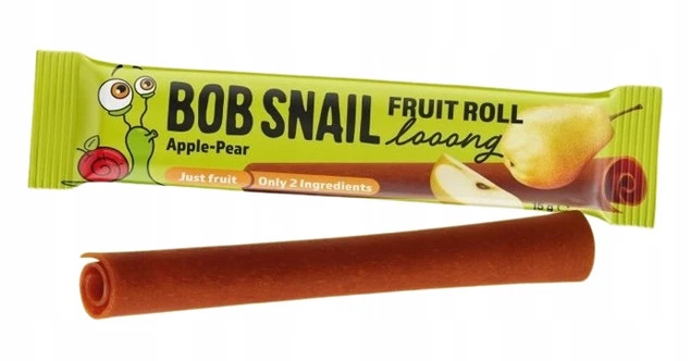 BOB SNAIL Przekąska Fruit Roll Looong JABŁKO GRUSZKA 15g x5