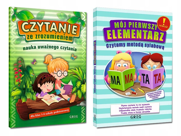 Zestaw 2 Książki Do Nauki Czytania Metoda Sylabowa Czytanie Ze Zrozumieniem_1