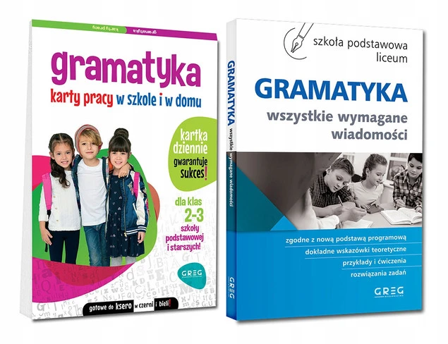 Gramatyka Karty Pracy Ćwiczenia Szkoła P. Repetytorium Wszystkie Wiadomości