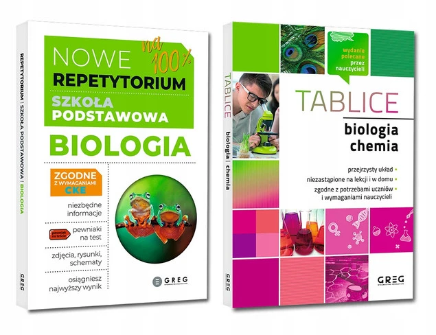 Repetytorium Biologia 2026 Szkoła P. Tablice Wszystko Do Sprawdzianu GREG_1