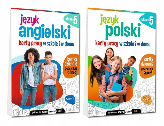 Karty pracy język polski i angielski klasa 5