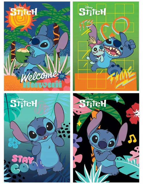 Zeszyt szkolny Disney Stitch TRZYLINIA KOLOROWA