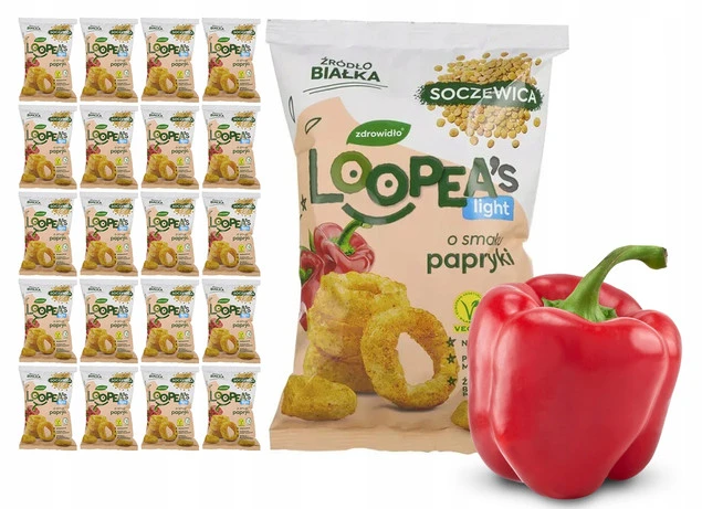Chrupki z Soczewicy o Smaku Papryki Loopea's