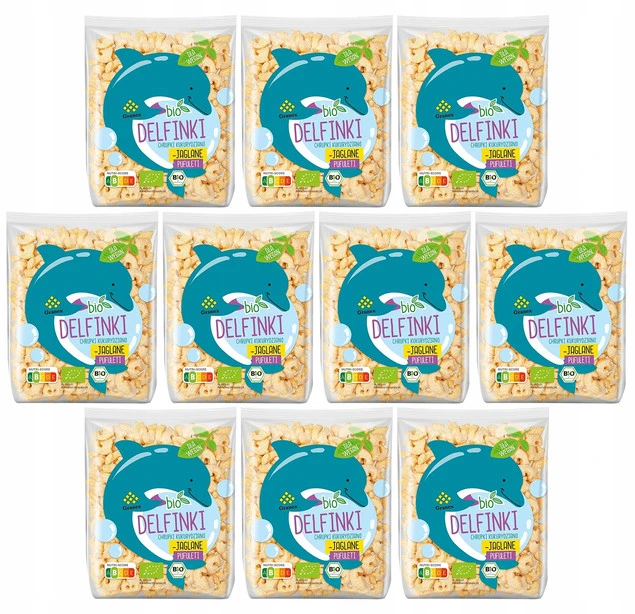 Chrupki Kukurydziano Jaglane Delfinki BIO 80g GRANEX x10