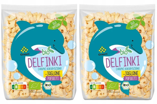 Chrupki Kukurydziano Jaglane Delfinki BIO 80g GRANEX x2