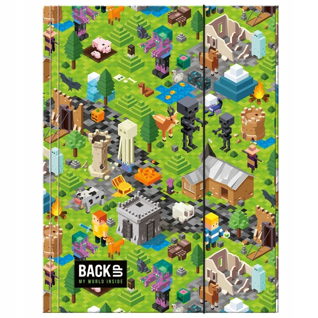 Teczka szkolna BackUp A4 gaming - zbliżenie