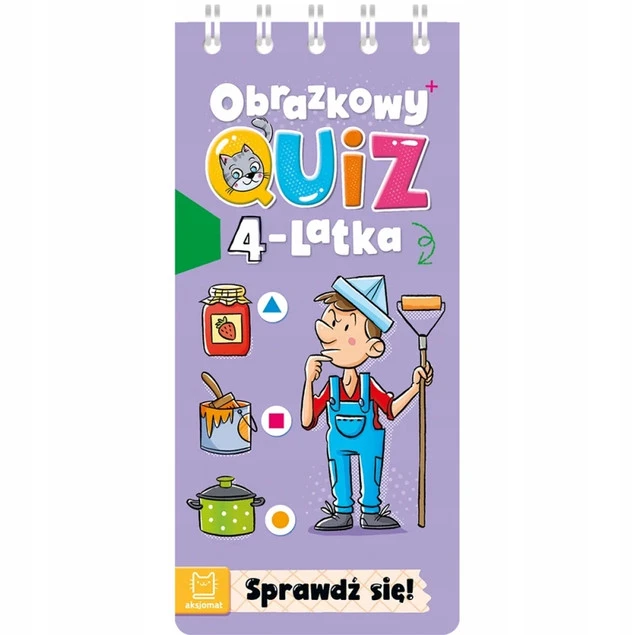 Obrazkowy Quiz 4-Latka Sprawdź Się 4+ Aksjomat 4450