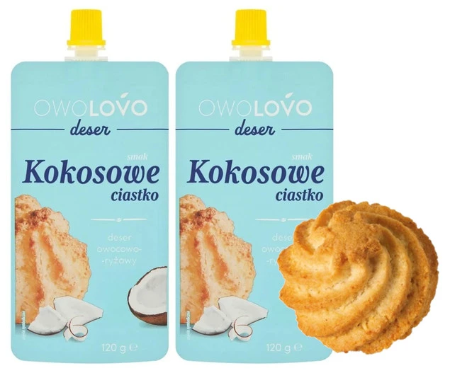OWOLOVO Deser o Smaku Ciasteczka Kokosowego