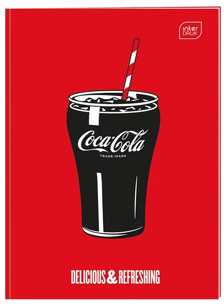 Zeszyt do nauki pisania A4/32 kolorowa linia Coca Cola Interdruk_1