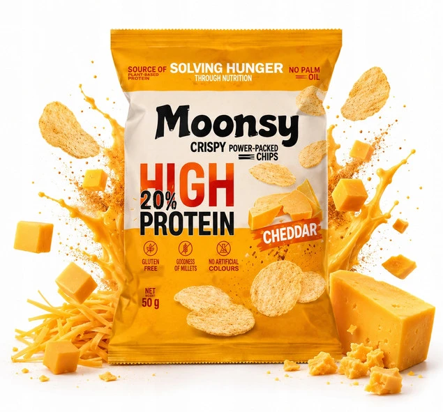 Moonsy High Protein 26%, Cheddar - cieniutkie chipsy serowe z soczewicy_1