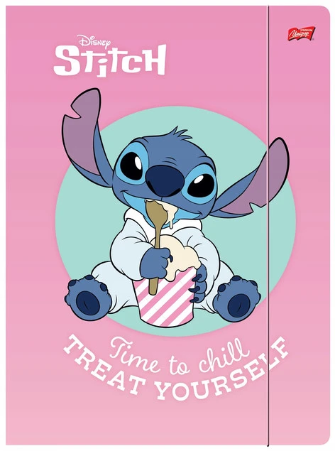 ST.RIGHT TECZKA Z GUMKĄ A4 NA RYSUNKI 300 g/m2 LILO&STITCH_1