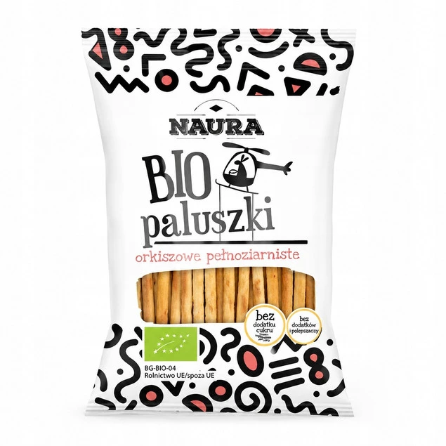 Naura paluszki orkiszowe BIO pełnoziarniste 45 g