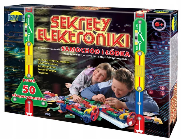 Mały Elektronik SEKRETY ELEKTRONIKI Samochód i Łódka 6+ Dromader 9575_6