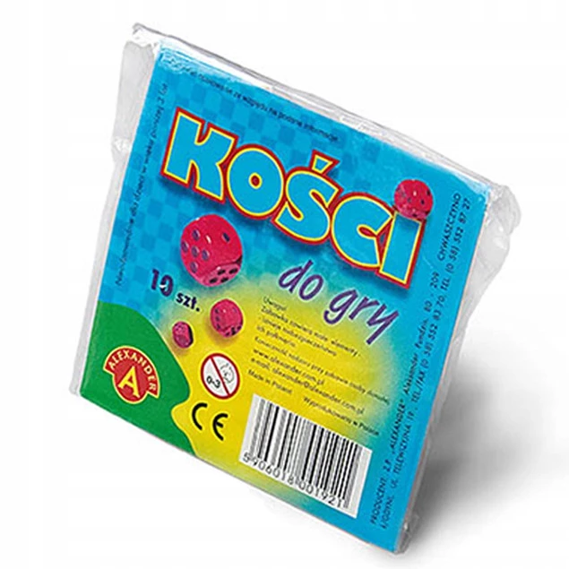 KOŚCI DO GRY Komplet 10szt. Gra Losowa 3+ Alexander 01921_3