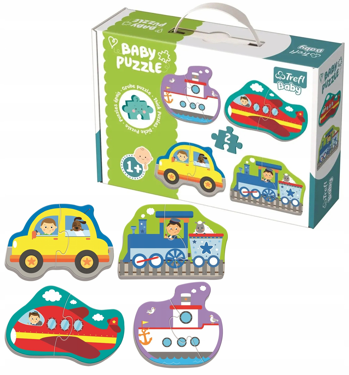 Puzzle Baby Classic POJAZDY TRANSPORTOWE Trefl 36075_1