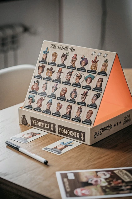 Łap Złodzieja Zostań Szeryfem Gra Planszowa Dla Dzieci Rodzinna 6+ Kukuryku_3