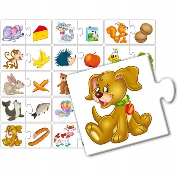 ZWIERZAKI I ICH PRZYSMAKI Gra Edukacyjna 3+ Adamigo_3