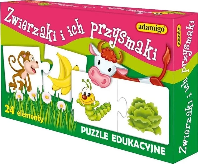 ZWIERZAKI I ICH PRZYSMAKI Gra Edukacyjna 3+ Adamigo_4