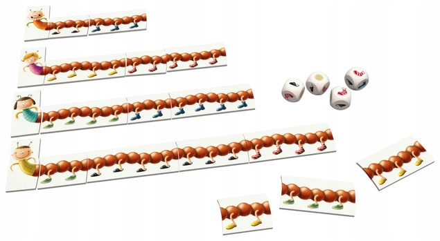 Nogi Stonogi Gra Planszowa Liczenie i Nauka Kolorów 4+ Egmont 2596_2