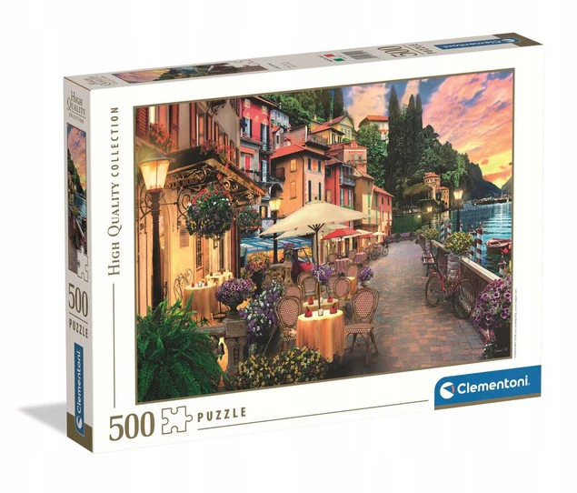 Puzzle HQ 500 Układanka Szwajcaria MONTE ROSA Alpy Miasto 14+ Clementoni_2