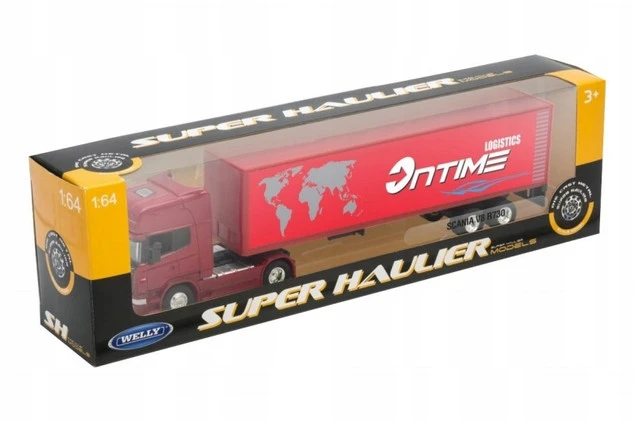 Model Welly Truck Scania V8 R730 1:64 Kolekcjonerski Samochód Dla Fanów_5