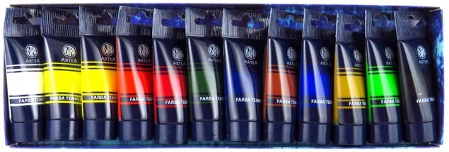 Farby tempera w tubkach