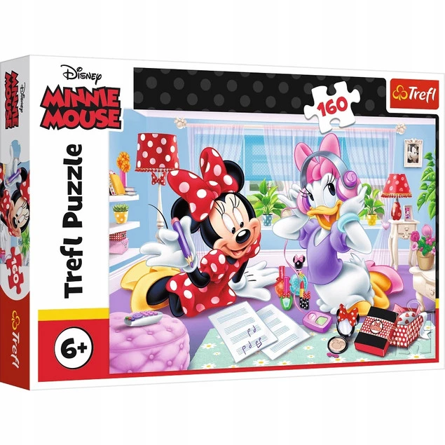 PUZZLE 160 ELEMENTÓW DZIEŃ Z PRZYJACIÓŁKĄ MYSZKA MINNIE TREFL_2