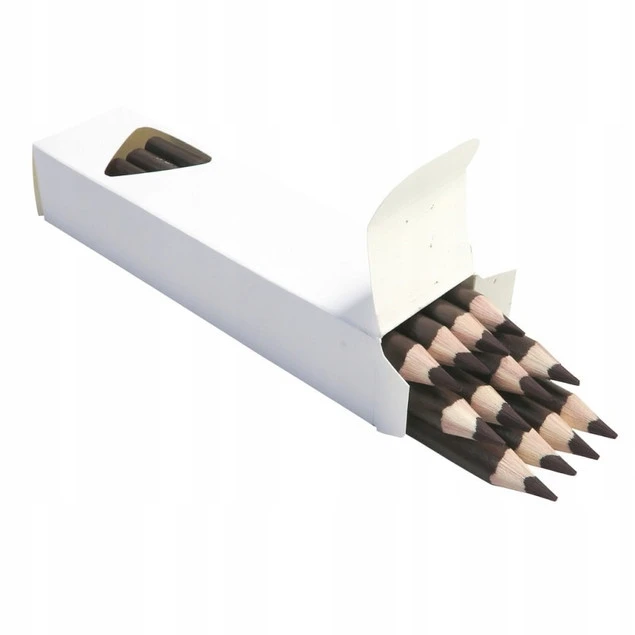 Kredki Trójkątne Grube BRĄZOWE op. 12 Sztuk Bambino_3