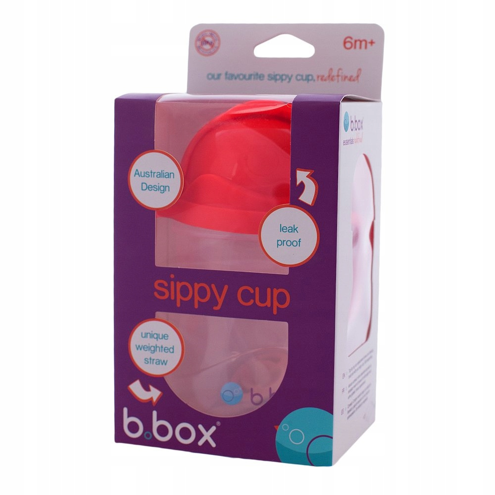 Kubek Niekapek Z Obciążoną Słomką ARBUZOWY 6M+ 240 ml B.Box_9