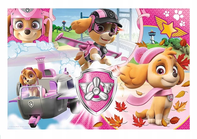 Puzzle 100 Układanka Pieski PSI PATROL Pies Piesek Skye W Akcji 5+ Trefl_1