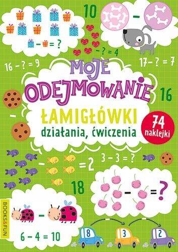 Moje Odejmowanie Łamigłówki Działania Ćwiczenia + Naklejki BooksAndFun_1