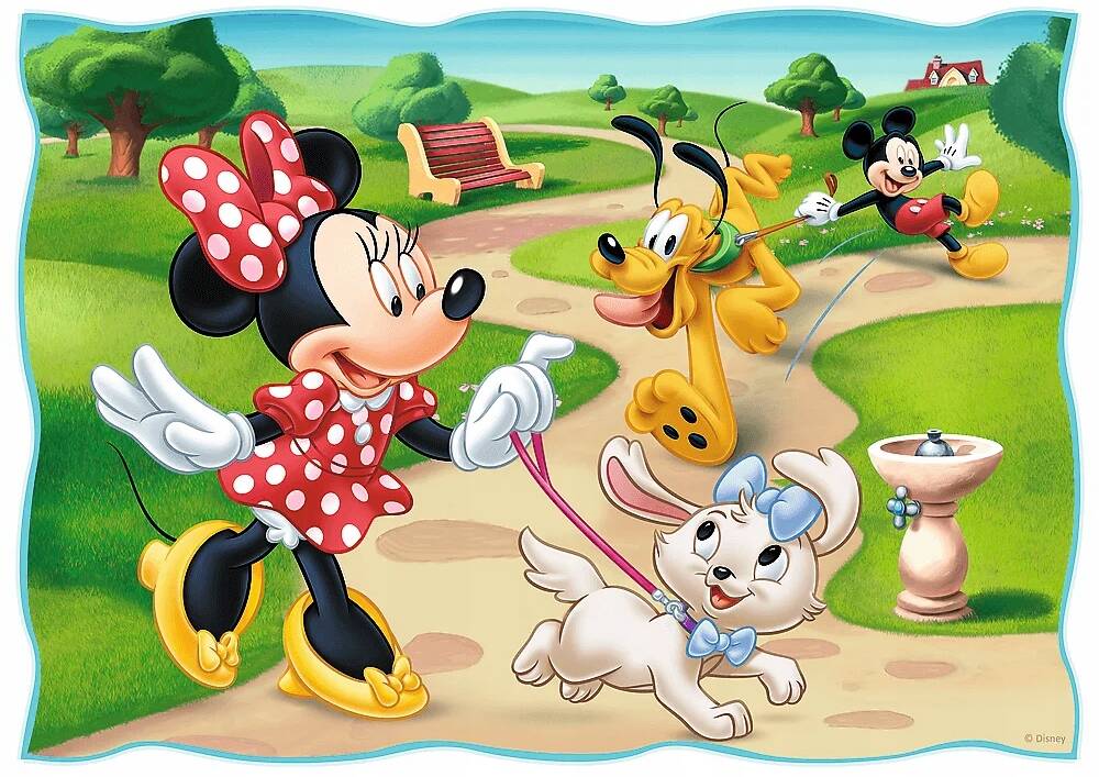 Puzzle 4w1 Układanka Disney MYSZKA MIKI i Przyjaciele Goofy 4+ Trefl 34604_4