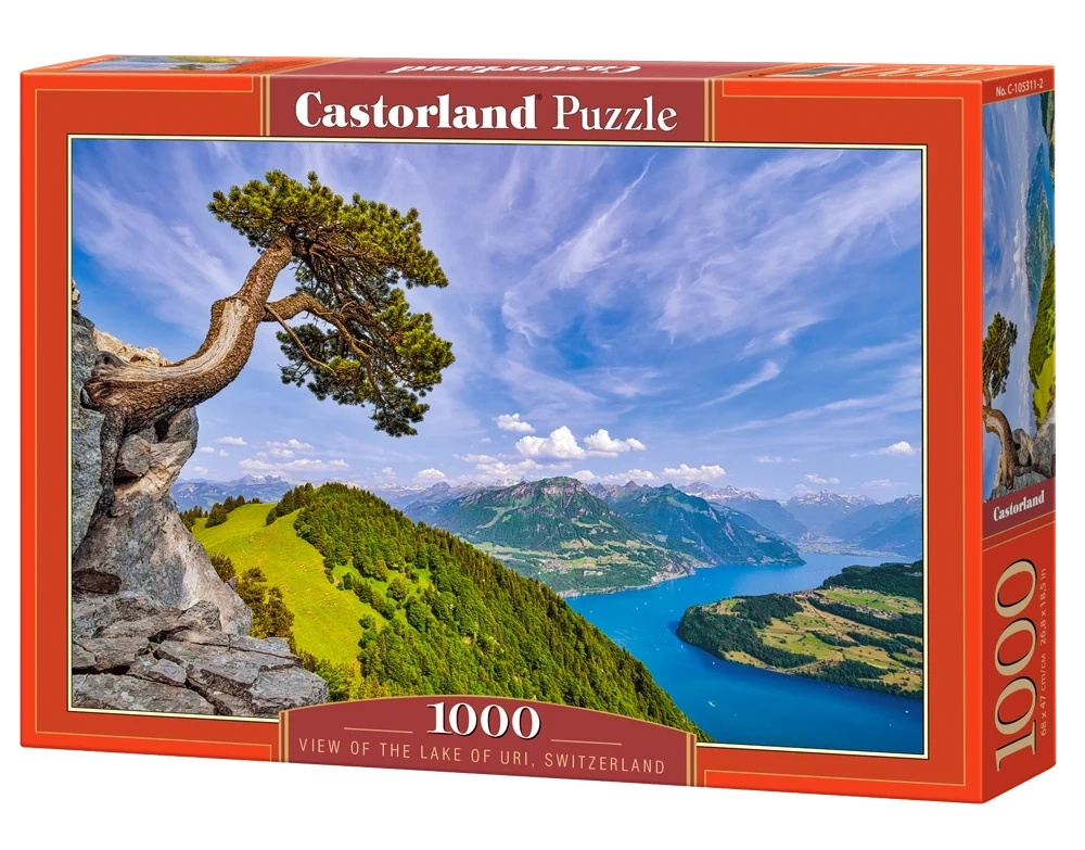 Puzzle 1000 Układanka Widok JEZIORO CZTERECH KANTONÓW Szwajcaria 9+ Castor_2