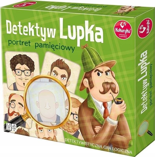 Detektyw Lupka Portret Pamięciowy Detektywistyczna Gra Logiczna 8+ Kukuryku_1