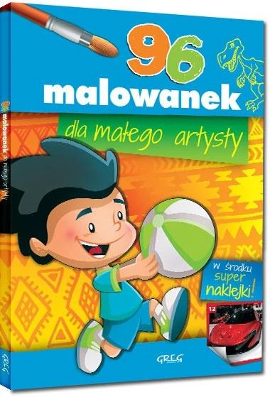 Kolorowanka 96 Malowanek Dla Małego Artysty + Super Naklejki Greg_2