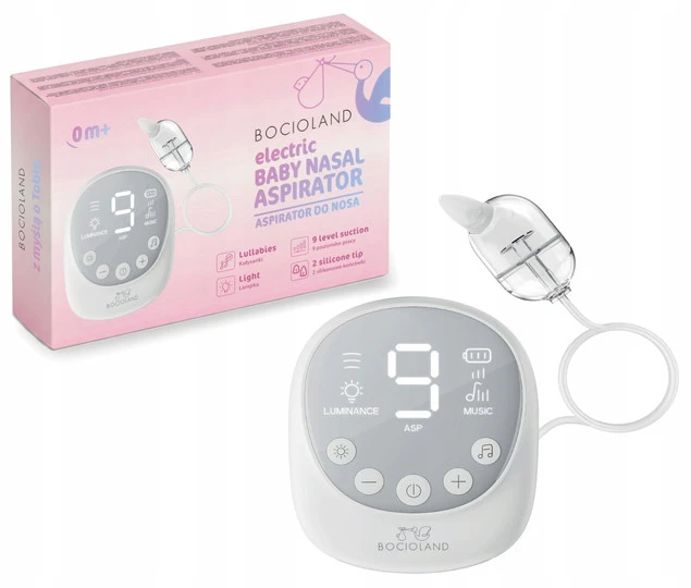 Bocioland aspirator elektryczny do nosa odkurzacz odciągacz na katarek 102