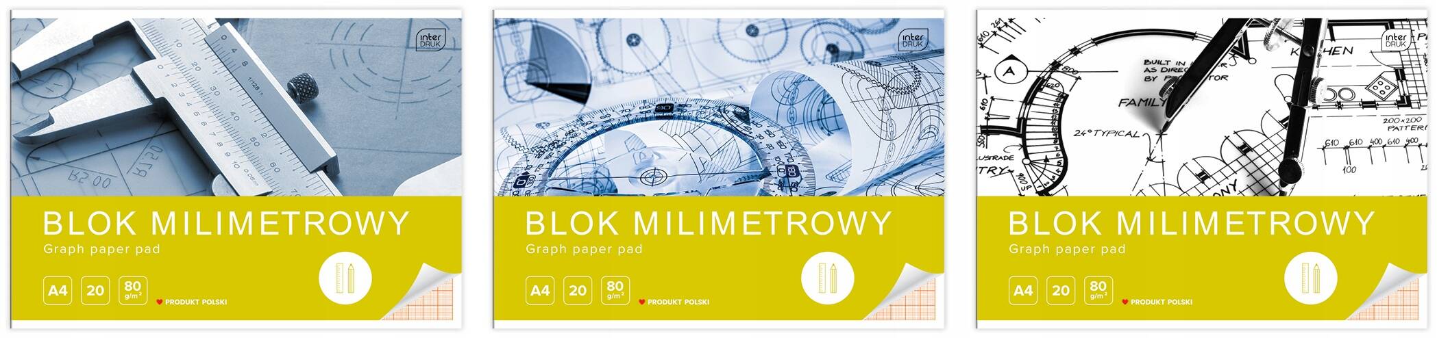 Blok Milimetrowy Szkolny A4 20k 80g Interdruk_2