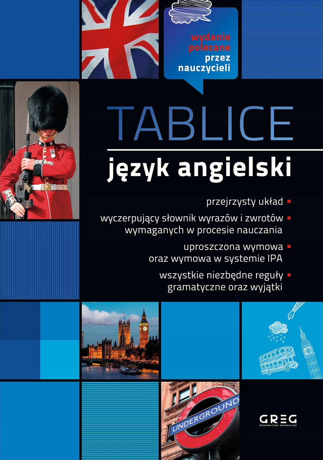 Tablice Język ANGIELSKI Szkoła Podstawowa/Liceum/Technikum J. Paciorek Greg_1