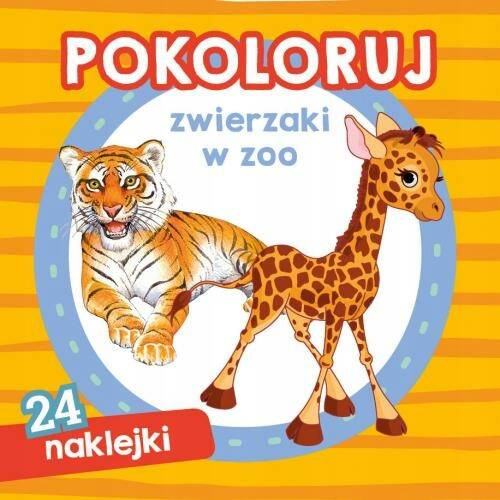 Malowanka Kolorowanka Pokoloruj ZWIERZAKI W ZOO 2+ Skrzat_1