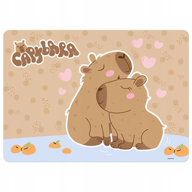 Podkładka laminowana szkolna na biurko Kapibara Capybara