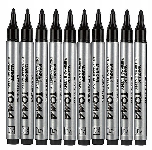 Marker permanentny Toma TO-090 zestaw