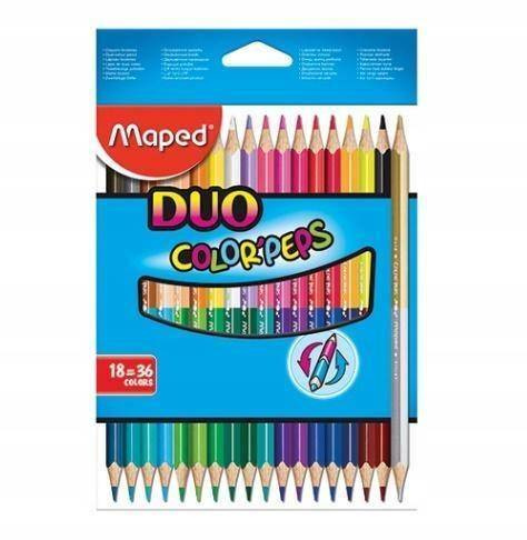 Kredki Colorpeps Duo Dwustronne 18=36kolorów Maped_1