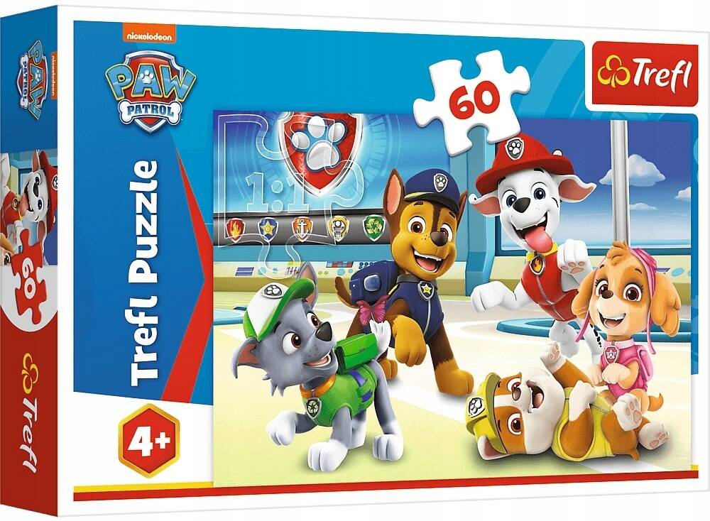 Puzzle 60 Układanki Pieski PSI PATROL Bajka Pies Piesek 4+ Trefl_2