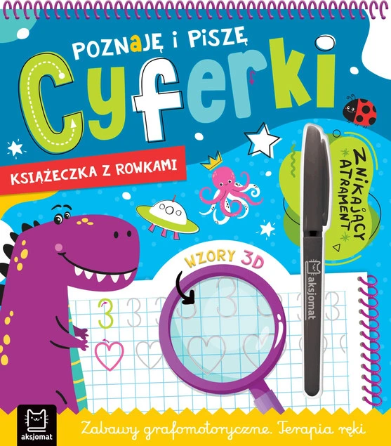 Poznaję i piszę cyferki książeczka z rowkami