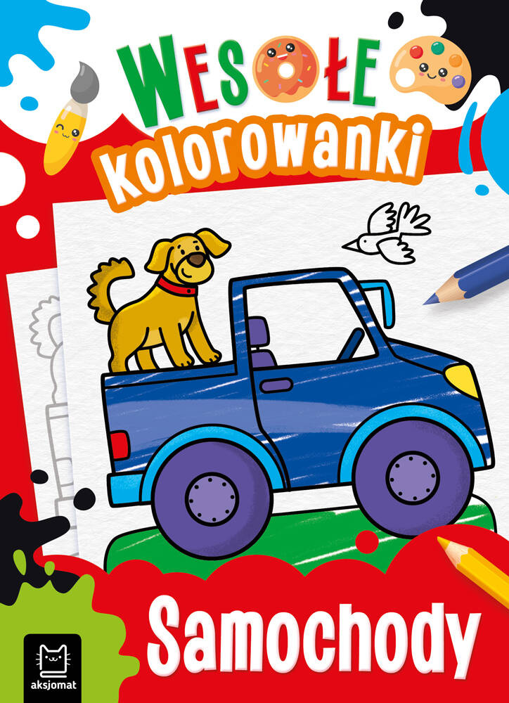 Wesołe Kolorowanki Samochody Malowanka Kolorowanka 4+ Aksjomat_1