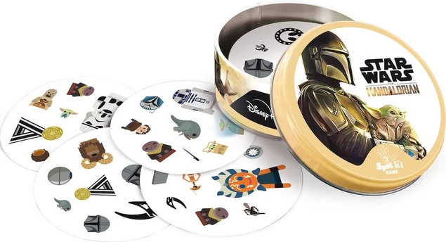 GRA PLANSZOWA DOBBLE MANDALORIAN STAR WARS BABY YODA REBEL_3