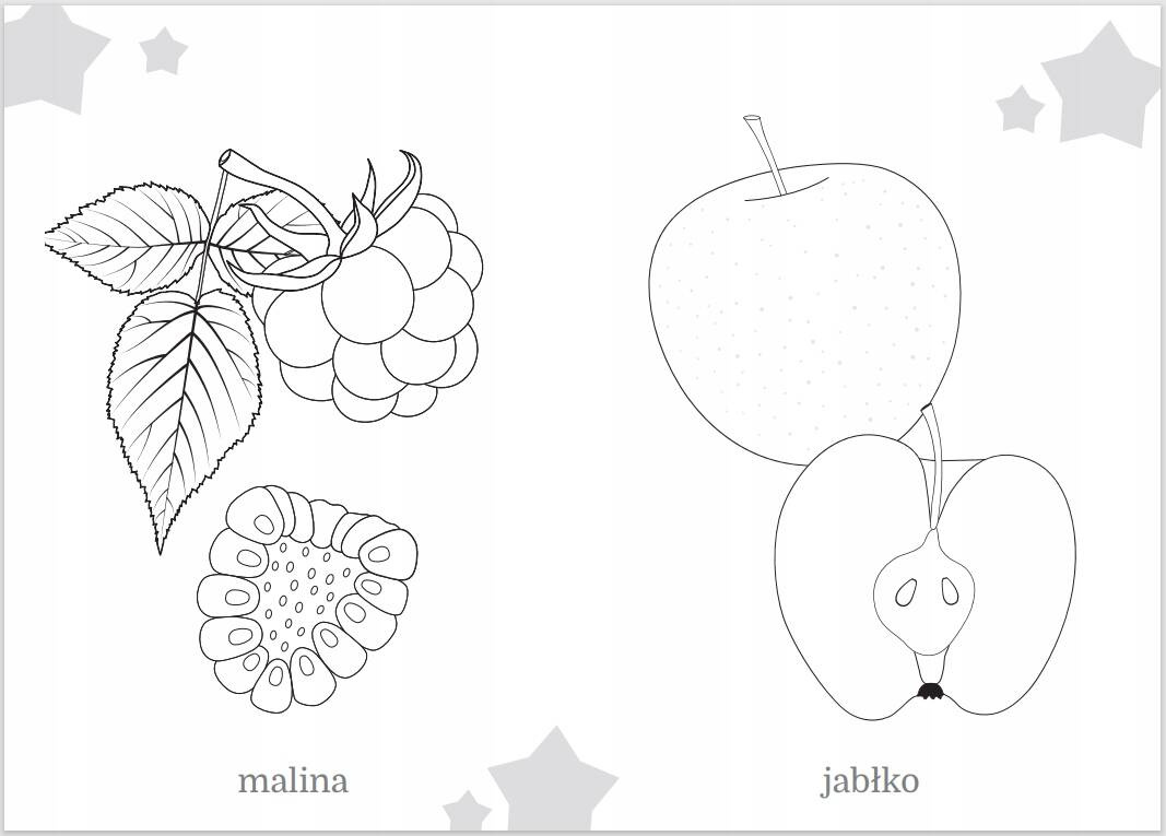 Kolorowanka Maluszkowe Malowanie Owoce 2+ Skrzat_3