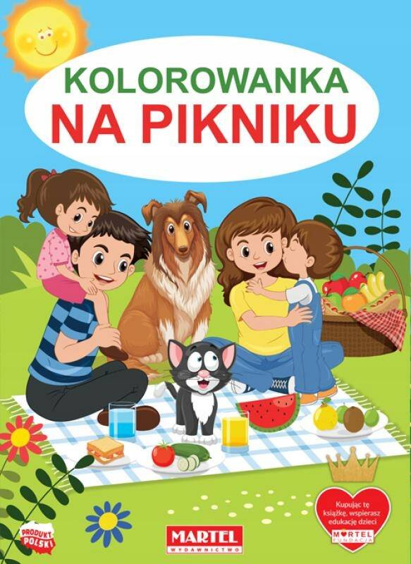 Kolorowanka Na Pikniku Biwakowanie Zamki Z Piasku Natura Martel_1