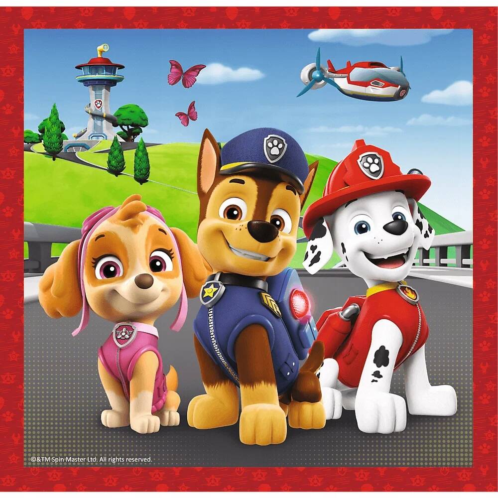 Puzzle 3w1 Układanka Pieski PSI PATROL Piesek Paw Patrol 3+ Trefl 34867_4